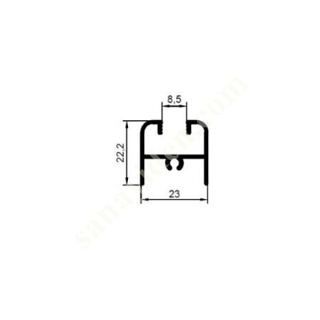 23-5327 / SIDE CONNECTION PRODUCTS | FURNITURE PROFILES, Aliminium