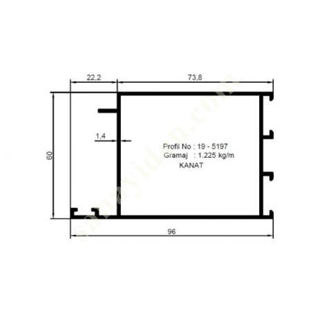 KANAT ÜRÜNLER | C-50 C-60 SERİSİ, Alüminyum