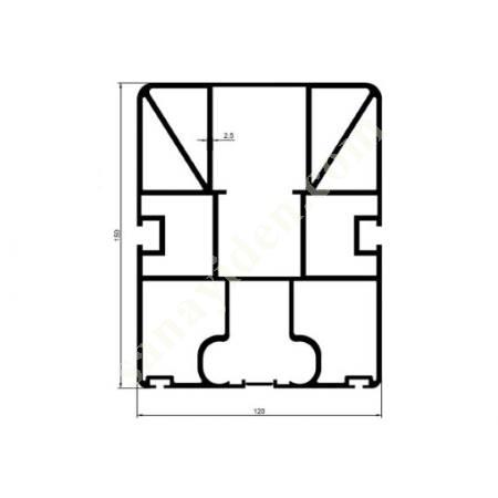 30-6178 / LARGE RAIL PROFILE PRODUCTS | AWNING PROFILES, Aliminium