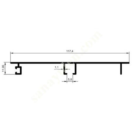 23-5395 / 120 PIECE BASE PRODUCTS | FURNITURE PROFILES, Aliminium