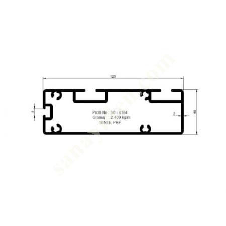 30-6184 / TENTE PRF. PRODUCTS | AWNING PROFILES, Aliminium