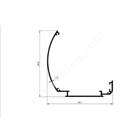 43-5712 / CURTAIN PROFILE PRODUCTS | CURTAIN PROFILES, Aliminium