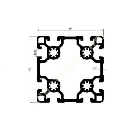 25-5783 / 90X90 SİGMA ÜRÜNLER | SİGMA PROFİLLERİ, Alüminyum