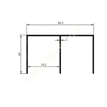 23-5332 / TOP RAIL PRODUCTS | FURNITURE PROFILES, Aliminium