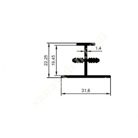 23-5366 / INTERMEDIATE PRODUCTS | FURNITURE PROFILES, Aliminium