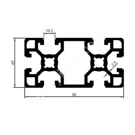 25-5545 / 45X90 HEAVY SIGMA PRODUCTS | SIGMA PROFILES, Aliminium