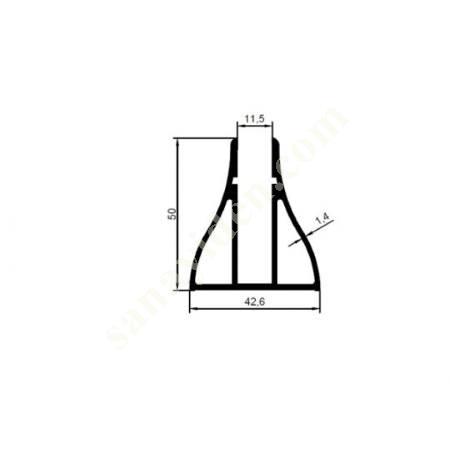 DOUBLE SIDED BOTTOM BASE PRODUCTS | HANGER PROFILES, Aliminium