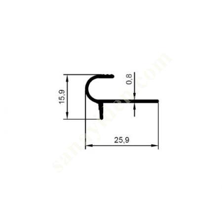 38-5668 / SERAMİK PRF. ÜRÜNLER | SERAMİK VE HALI GEÇİŞ PROFİLLERİ, Alüminyum