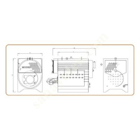 KBSG COUNTER PRESSURE LIQUID AND GAS FUEL HEATER BOILER, Boilers-Tanks