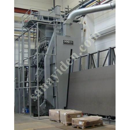 VERTICAL SHEET SANDBLASTING MACHINE, Tunnel Type Blasting