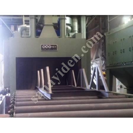 ROLLER CONVEYOR SANDBLASTING MACHINE, Tunnel Type Blasting