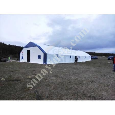 TENT 8X30 DOUBLE FLOOR YELLOW GALVANIZED ANIMAL TENT, Livestock Machinery