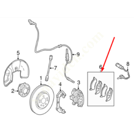 MERCEDES ORIGINAL BRAKE PADS A0004203302, Spare Parts And Accessories Auto Industry