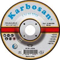 KARBOSAN 180X6.4X22.23 NK METAL TAŞLAMA DİSKİ, Akülü Planya - Zımpara - Taşlama