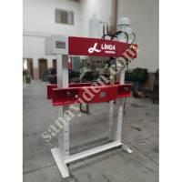 LINDA MACHİNE HYDRAULIC WORKSHOP PRESS WITH 60 TON ARM MOTOR, Workshop Type Press