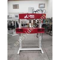 LINDA MACHİNE HYDRAULIC WORKSHOP PRESS WITH 60 TON ARM MOTOR, Workshop Type Press