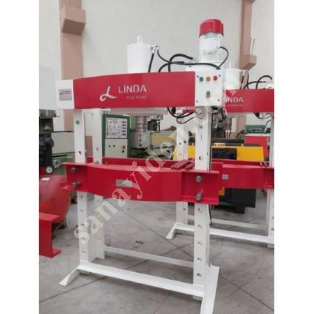 LINDA MACHİNE HYDRAULIC WORKSHOP PRESS WITH 100 TON ARM MOTOR, Workshop Type Press