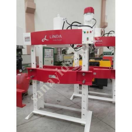 LINDA MACHİNE HYDRAULIC WORKSHOP PRESS WITH 100 TON ARM MOTOR, Workshop Type Press