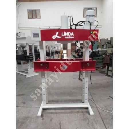 LINDA MACHİNE HYDRAULIC WORKSHOP PRESS WITH 60 TON ARM MOTOR, Workshop Type Press