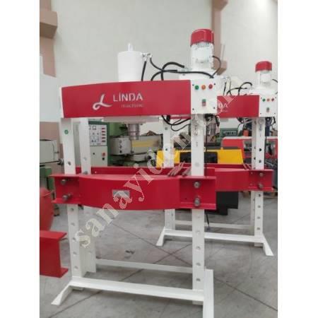 LINDA MACHİNE HYDRAULIC WORKSHOP PRESS WITH 100 TON ARM MOTOR, Workshop Type Press