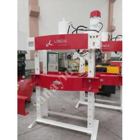 LINDA MACHİNE HYDRAULIC WORKSHOP PRESS WITH 100 TON ARM MOTOR, Workshop Type Press