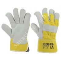 E-110192C-SR LEATHER GLOVES (6033-235), Work Gloves