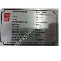 METAL MACHINERY LABEL MANUFACTURING,