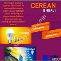 CEREAN ENERJİ İLE ELEKTRİK FATURALARINIZDA %20 İNDİRİM SAĞLAYIN, Elektrik Tesisat Hizmetleri