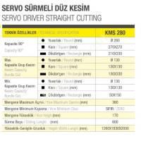 KMS 280-V KESMAK SERVO SÜRÜCÜLÜ ŞERİT TESTERE, Kesim Ve İşleme Makineleri