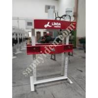 LINDA MACHİNE HYDRAULIC WORKSHOP PRESS WITH 60 TON ARM MOTOR, Workshop Type Press