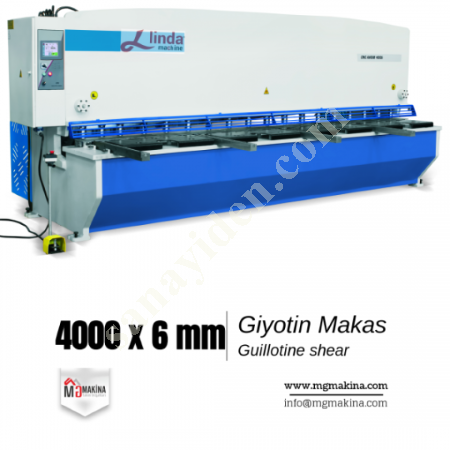 4000 X 6MM GUİLLOTİNE SHEAR - GİYOTİN MAKAS, Giyotin Makas