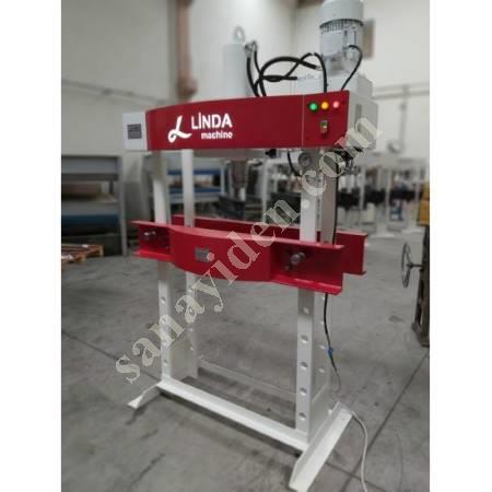 LINDA MACHİNE HYDRAULIC WORKSHOP PRESS WITH 60 TON ARM MOTOR, Workshop Type Press