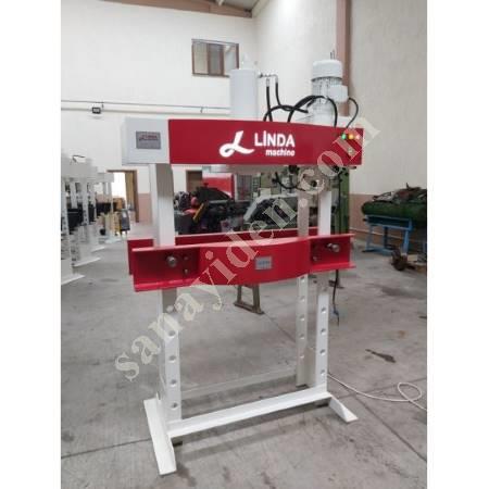 LINDA MACHİNE HYDRAULIC WORKSHOP PRESS WITH 60 TON ARM MOTOR, Workshop Type Press