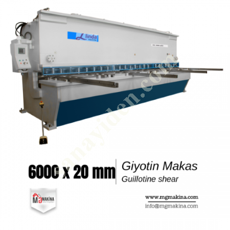 6000 X 20MM GUİLLOTİNE SHEAR - GİYOTİN MAKAS, Giyotin Makas