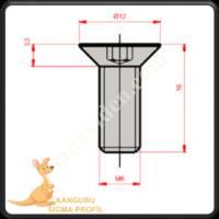 M6 SCREW HEAD BOLT 16 MM,