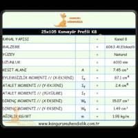 25X105 CONVEYOR PROFILE, Profile- Sheet-Casting