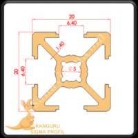 20X20 SİGMA PROFİL K6, Profil-Sac-Döküm
