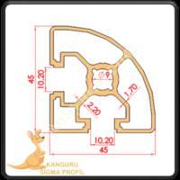 45X45 RADİUSLU SİGMA PROFİL K10, Profil-Sac-Döküm