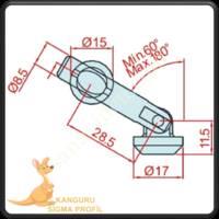 CHANNEL 10 ANGLE PULL TYPE CONNECTION, Profile Fasteners