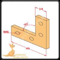 30X30 90° FITTING PIECE, Profile Fasteners