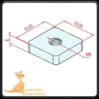 CHANNEL 10 SQUARE NUT M5,