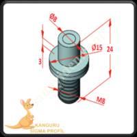 CHANNEL 8 ACCORDION PIN, Profile Fasteners