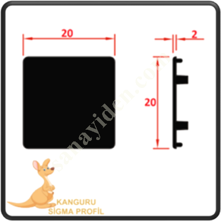 20X20 PROFILE COVER, Profile Fasteners