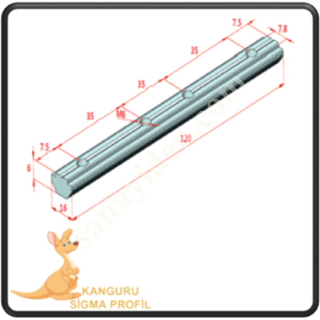 CHANNEL 8 LONG T CHANNEL NUT,