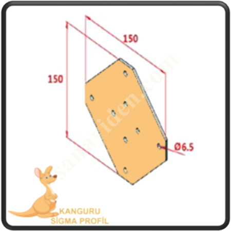 30X30 FOUR WAY CONNECTION SHEET,