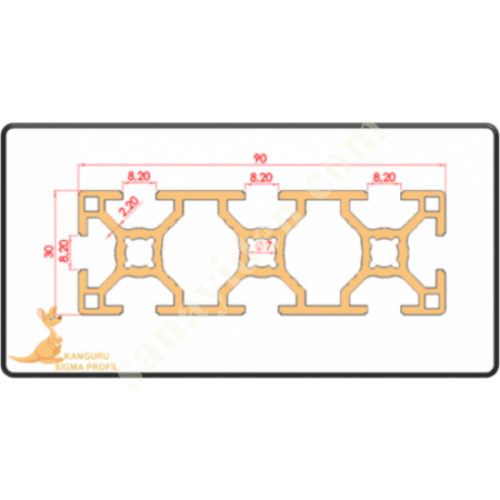 30X90 SIGMA PROFILE K8, Profile- Sheet-Casting