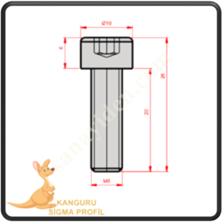 M6 IMBUS BOLT 20 MM,