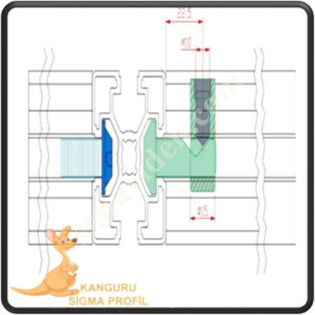 KANAL 10 ÇEKTİRME TİP BAĞLANTI, Profil Bağlantı Elemanları
