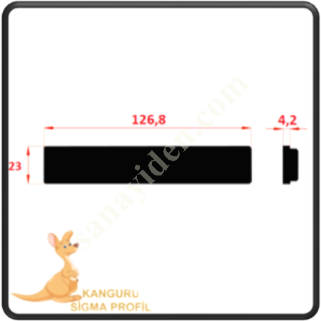 23X127 PROFILE COVER, Profile Fasteners