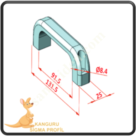 PLASTIC HANDLE, Profile Fasteners